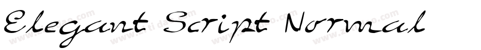Elegant Script Normal字体转换